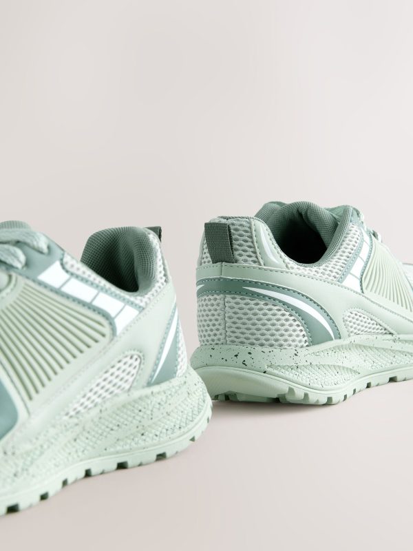 XINQTRADE72328 Green Chunky Mesh Detail Trainers - Image 4