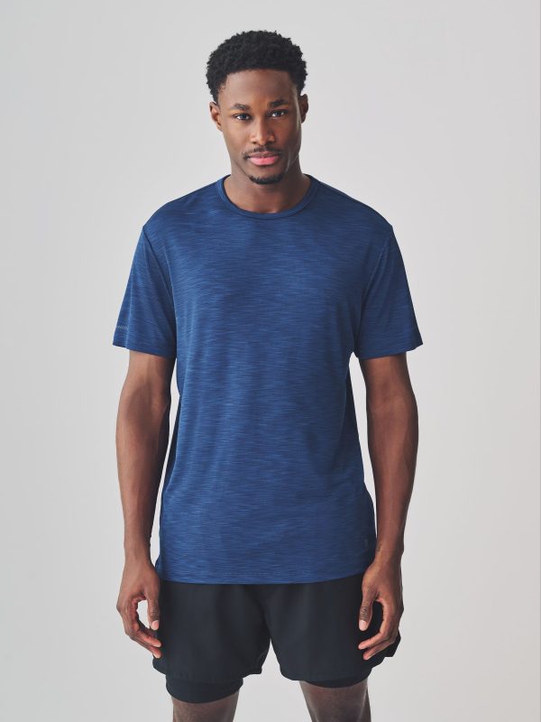 XINQTRADE72339 Blue Active Gym Training T-Shirt