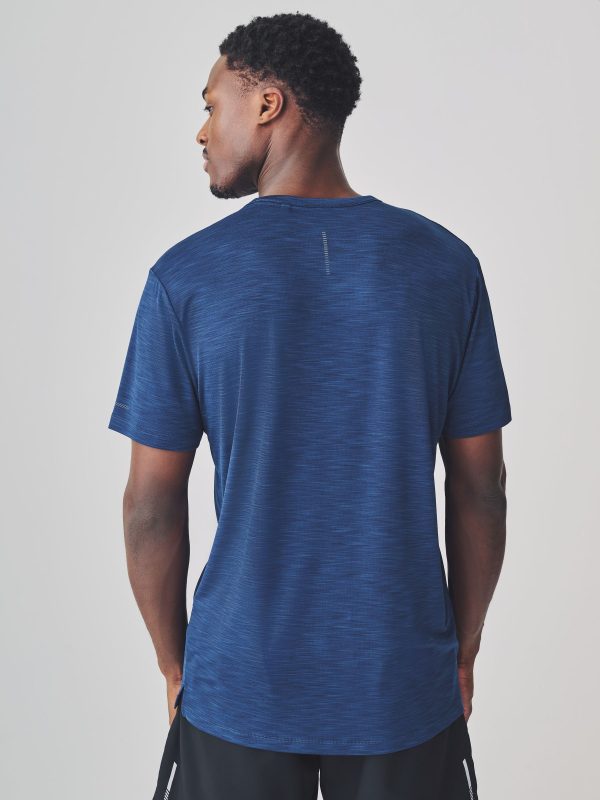 XINQTRADE72339 Blue Active Gym Training T-Shirt - Image 3