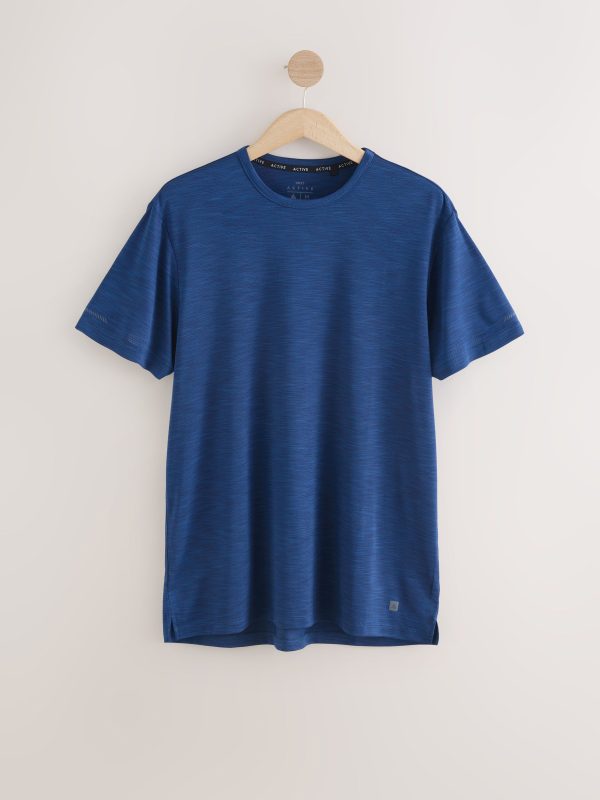 XINQTRADE72339 Blue Active Gym Training T-Shirt - Image 6