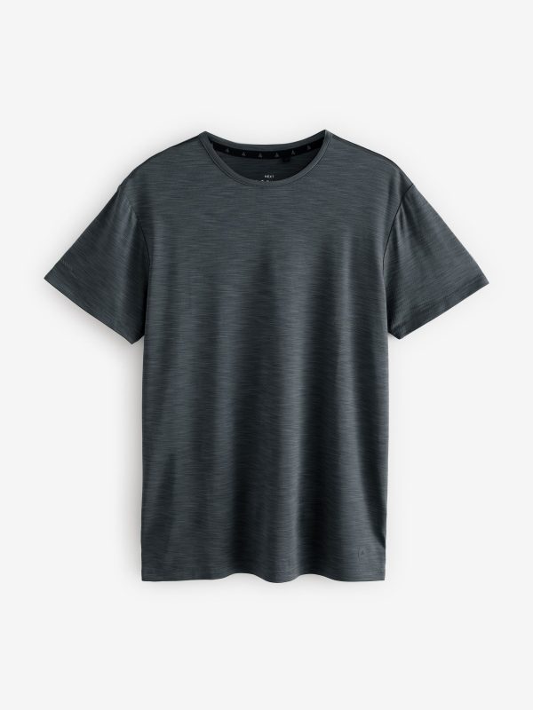 XINQTRADE72340 Charcoal Grey Active Gym Training T-Shirt - Image 5