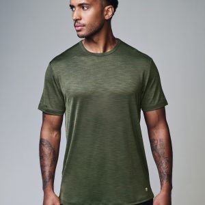 XINQTRADE72343 Green Active Gym Training T-Shirt