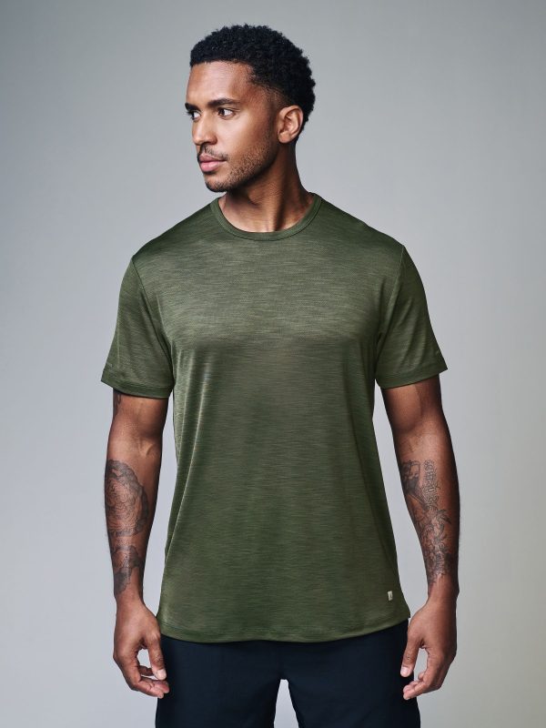XINQTRADE72343 Green Active Gym Training T-Shirt