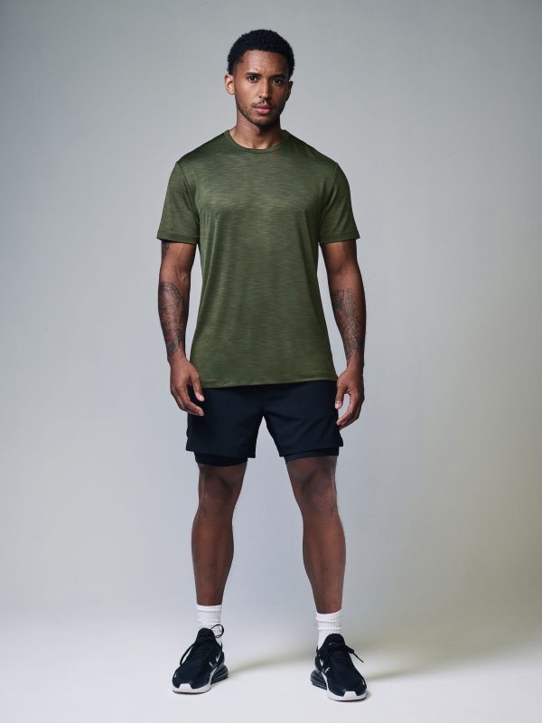 XINQTRADE72343 Green Active Gym Training T-Shirt - Image 2