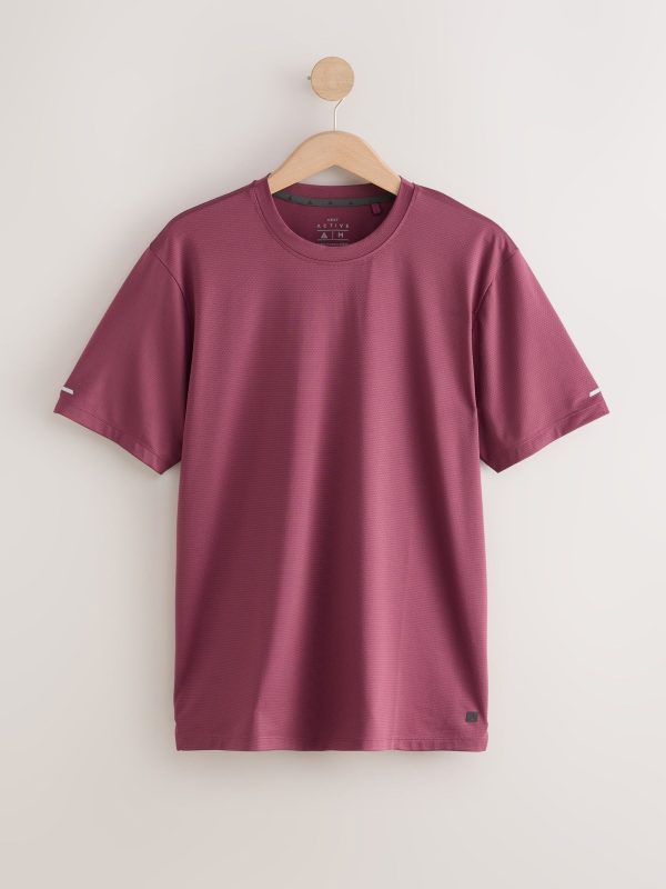 XINQTRADE72333 Red Active Gym Texture Training T-Shirt - Image 6