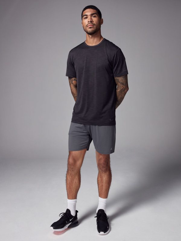 XINQTRADE72335 Black Active Gym Training T-Shirt - Image 2