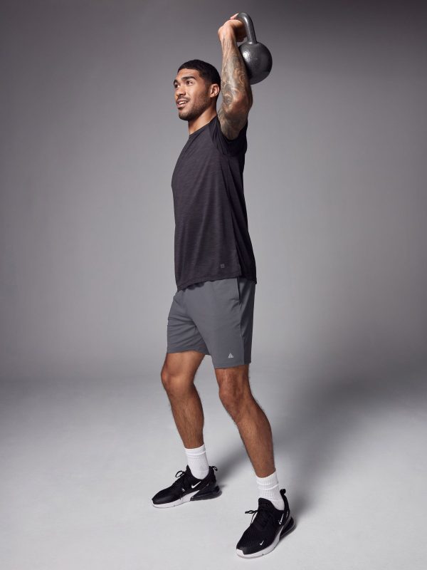 XINQTRADE72335 Black Active Gym Training T-Shirt - Image 3