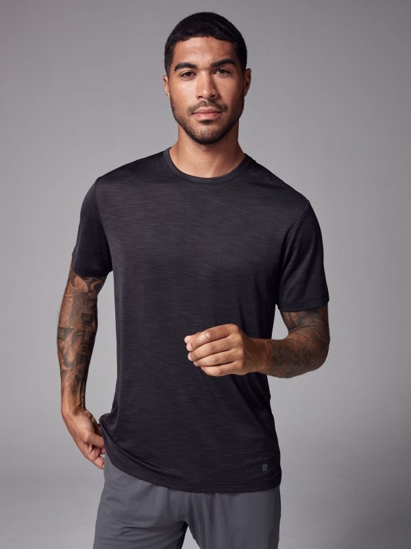 XINQTRADE72335 Black Active Gym Training T-Shirt - Image 4