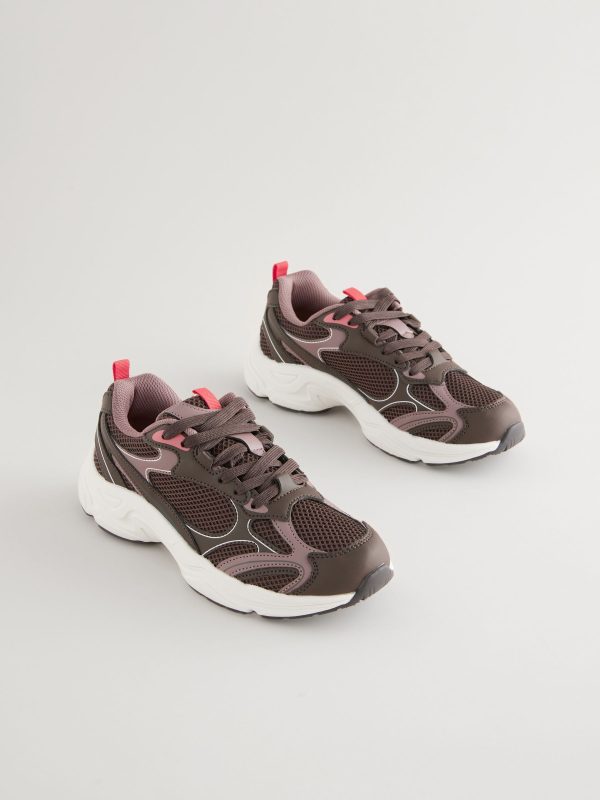 XINQTRADE72330 Brown Dad Chunky Trainers