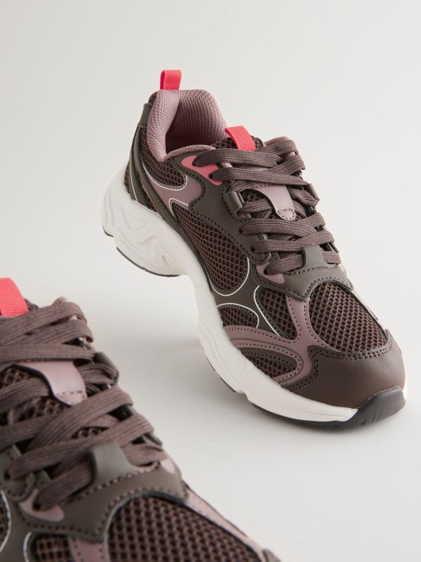 XINQTRADE72330 Brown Dad Chunky Trainers - Image 4
