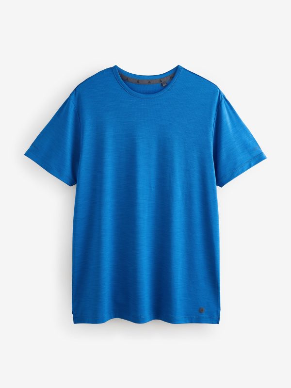 XINQTRADE72342 Bright Blue Active Gym Training T-Shirt - Image 6
