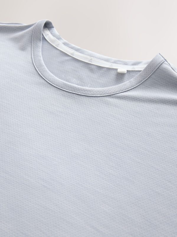 XINQTRADE72350 Grey Active Gym Training T-Shirt - Image 6