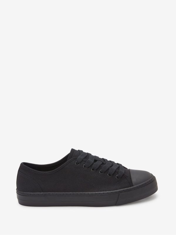 XINQTRADE72325 Black Baseball Canvas Trainers - Image 3