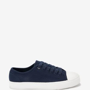 XINQTRADE72327 Navy Navy Baseball Canvas Trainers