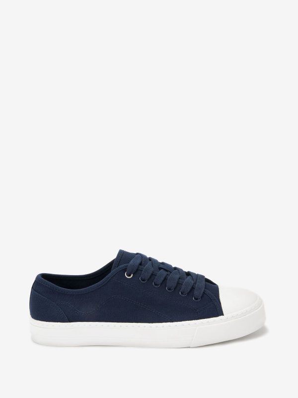 XINQTRADE72327 Navy Navy Baseball Canvas Trainers