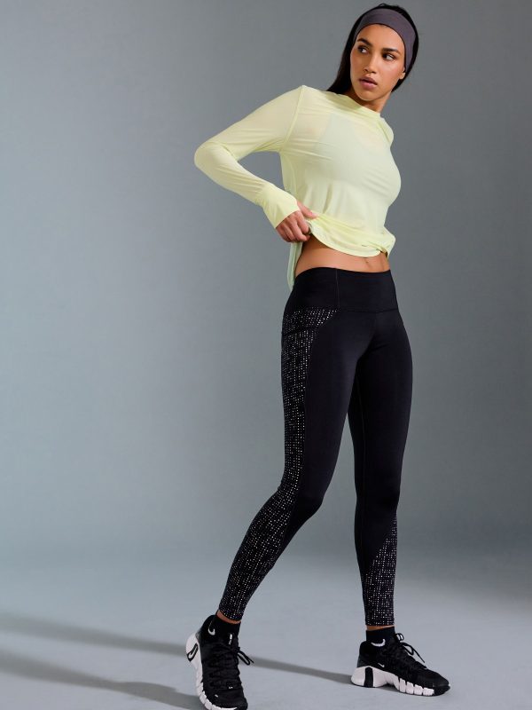 XINQTRADE72368 Black Running Leggings with Pocket - Image 2