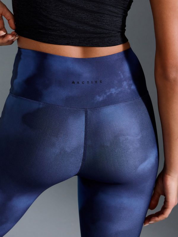 XINQTRADE72360 Blue Power Active Sports Leggings - Image 5