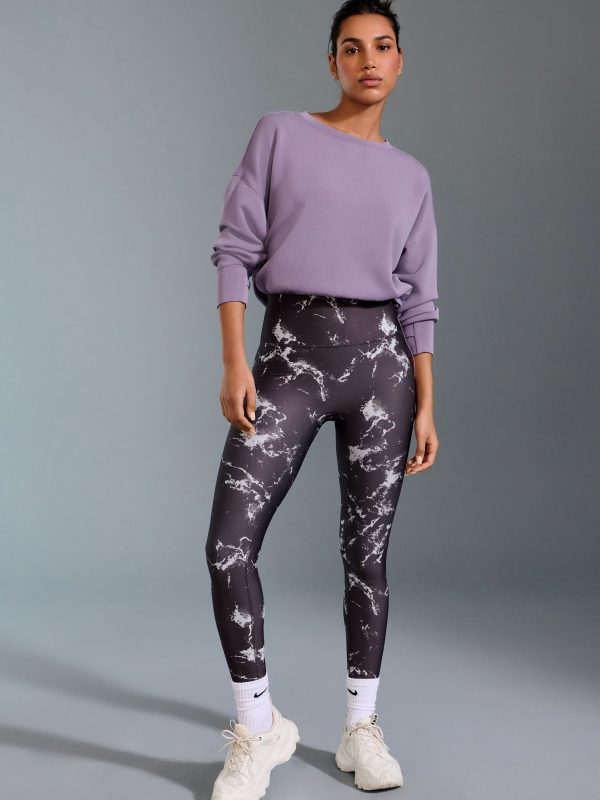 XINQTRADE72367 Black/White Power Active Sports Leggings