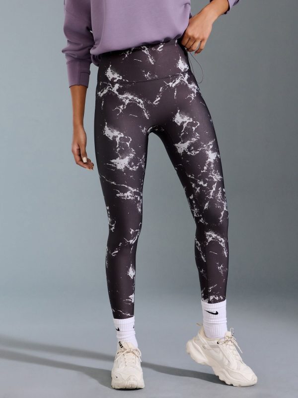 XINQTRADE72367 Black/White Power Active Sports Leggings - Image 2