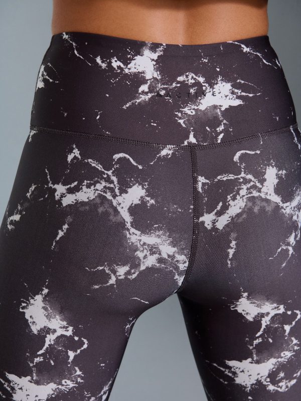 XINQTRADE72367 Black/White Power Active Sports Leggings - Image 5