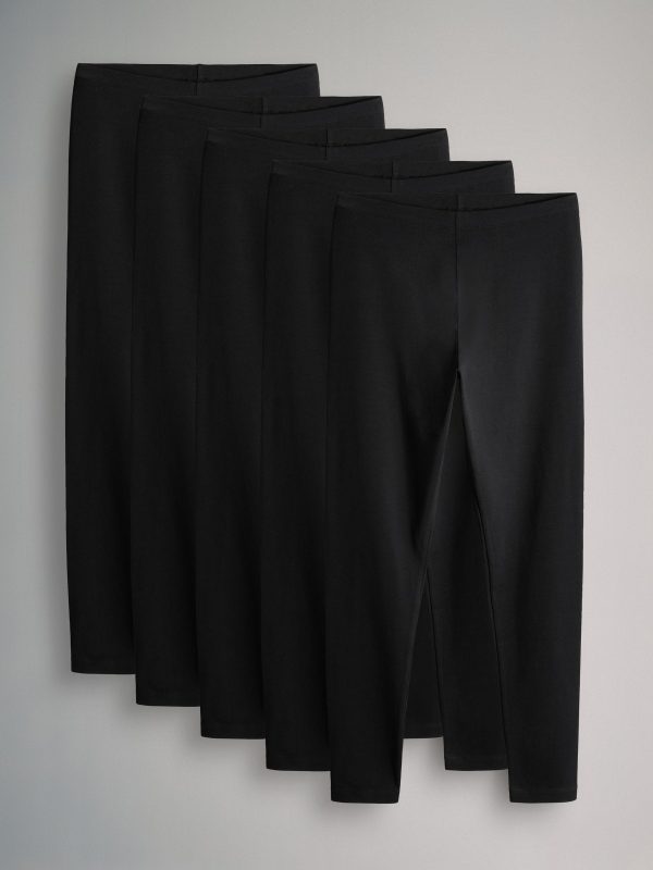 XINQTRADE72362 The Set Black 5 Pack Basic Leggings