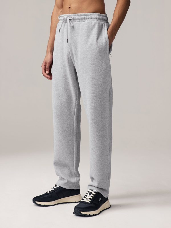 XINQTRADE72353 Grey Smart Textured Joggers