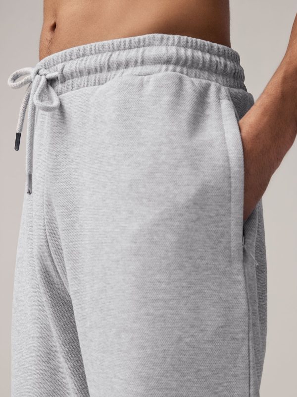 XINQTRADE72353 Grey Smart Textured Joggers - Image 2