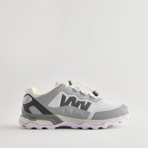 XINQTRADE72331 Grey Elastic Toggle Laces Trainers