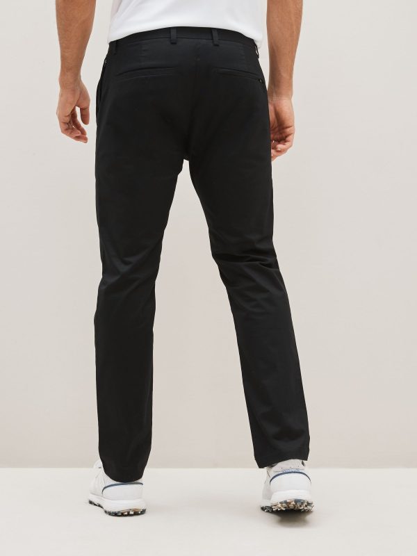 XINQTRADE72358 Black Shower Resistant Golf Stretch Chino Trousers - Image 3