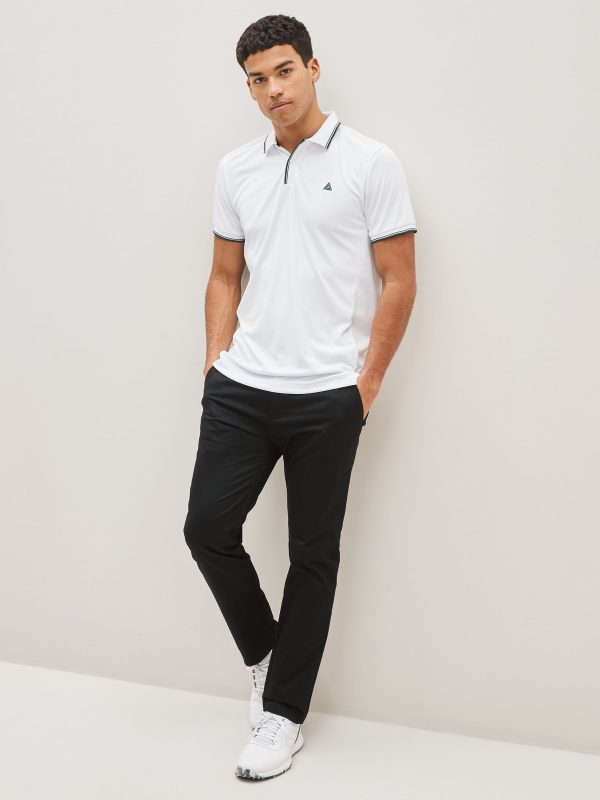 XINQTRADE72358 Black Shower Resistant Golf Stretch Chino Trousers - Image 4
