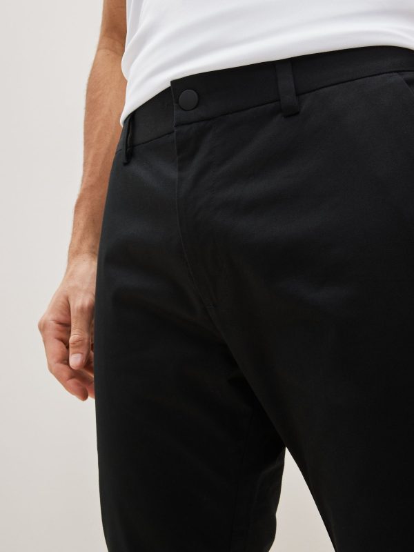 XINQTRADE72358 Black Shower Resistant Golf Stretch Chino Trousers - Image 5